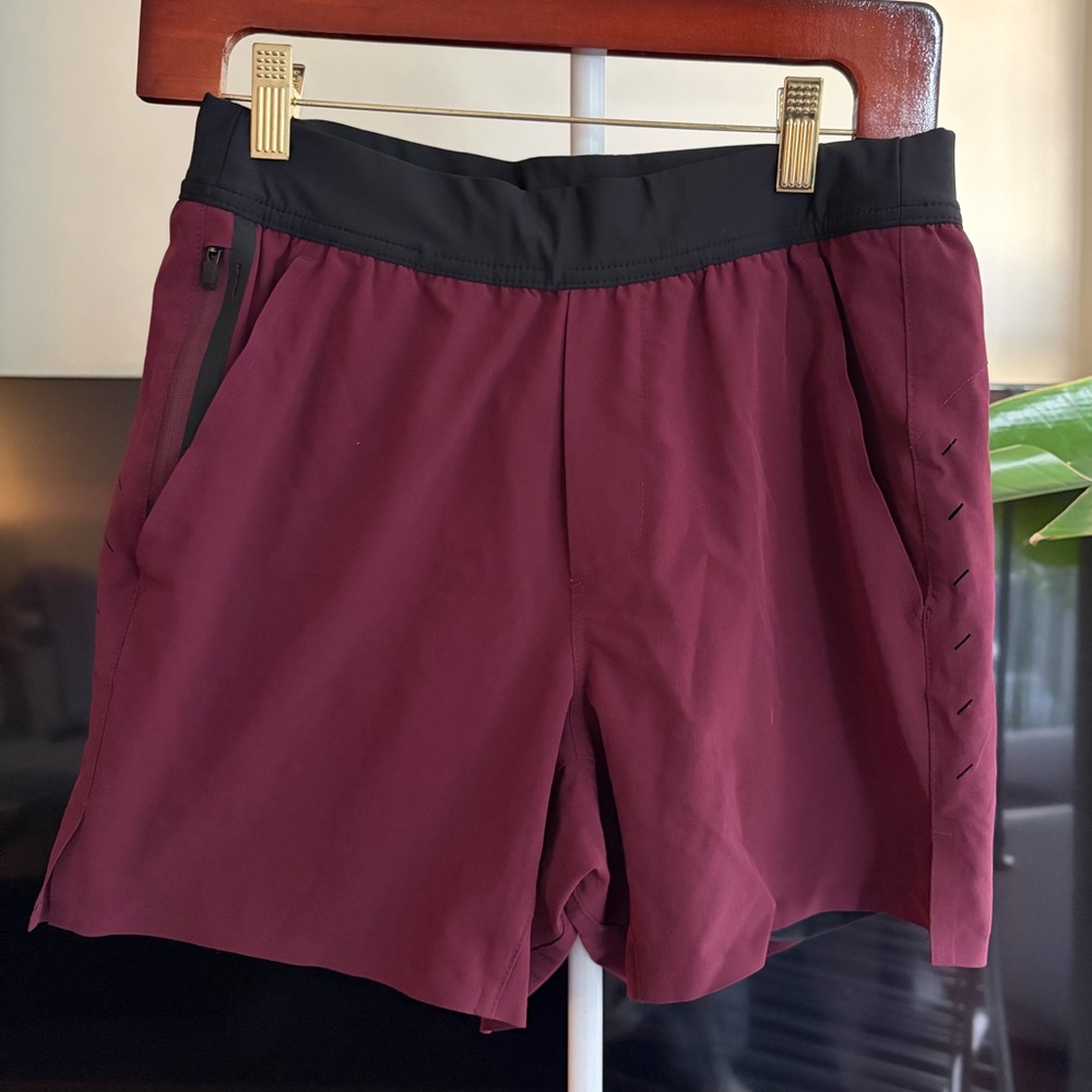 Ten Thousand Interval Shorts - Plum/Red, 5” inseam